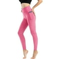 thumbnail image 2 of Ramiter Sweatpants Women Warner's Women's Cropped Seamless Shaping Leggings M,Pink, 2 of 5
