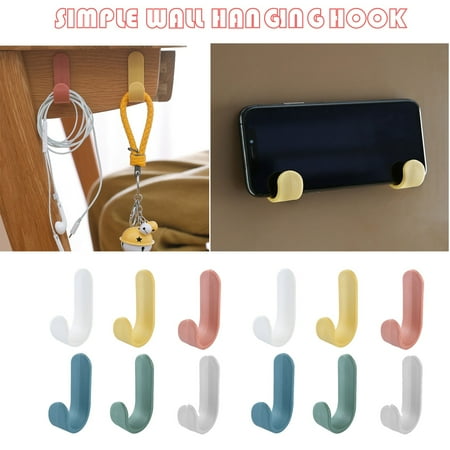 

NIUREDLTD Hooks Non-Perforated Wall-Mounted Hooks Hooks Clothes The Hooks Seamless Behind Kitchen Door Housekeeping & Organizers
