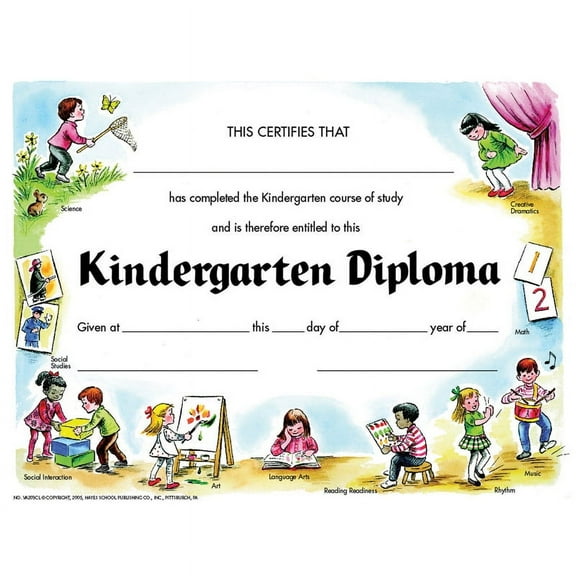 KINDEGARTEN DIPLOMA 30PK