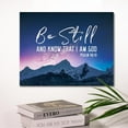 thumbnail image 3 of Inspirational Christian Wall Decor,Be Still And Know That I AM God Psalm 46:10 Bible Verses Canvas Poster Print Wall Art,Religious Faith Wall Art Decor,Scripture Home Office Bedroom Decoration W627, 3 of 6