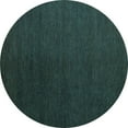 thumbnail image 1 of Ahgly Company Indoor Round Abstract Light Blue Modern Area Rugs, 5' Round, 1 of 4