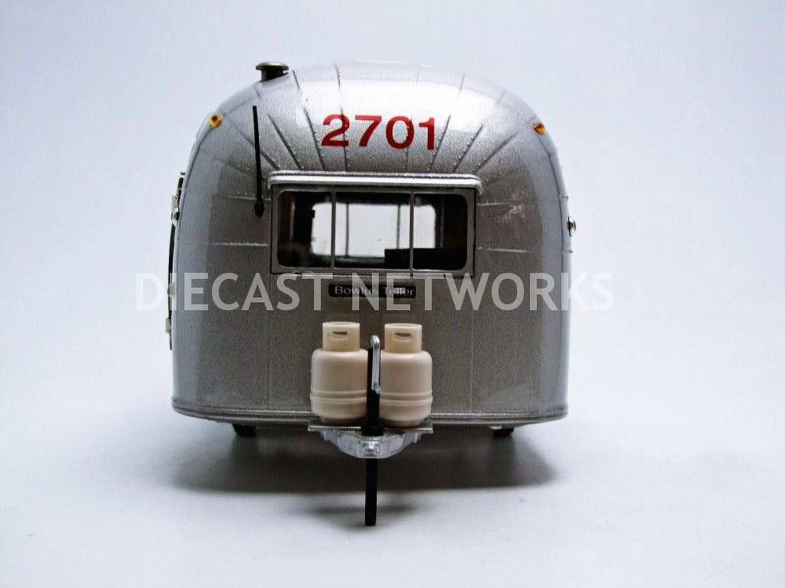 Aluminum Camper Trailer 1/18 Diecast Model by Motorcity Classics