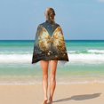 thumbnail image 4 of Watercolor Butterfly Ultra Fine Fiber Beach Towels for Travel And Quick Drying Absorbent Towels for Swimming, 4 of 7
