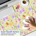 thumbnail image 2 of Long Mouse Pads for Desk,Pioneer Flower Floral Print Pattern Desk Mats on Top Of Desks, Desk Mouse Pad Extra Large with 3mm Non-Slip Base and Stitched Edge for Gaming,Office,Work,Home 47.3"x23.6", 2 of 6
