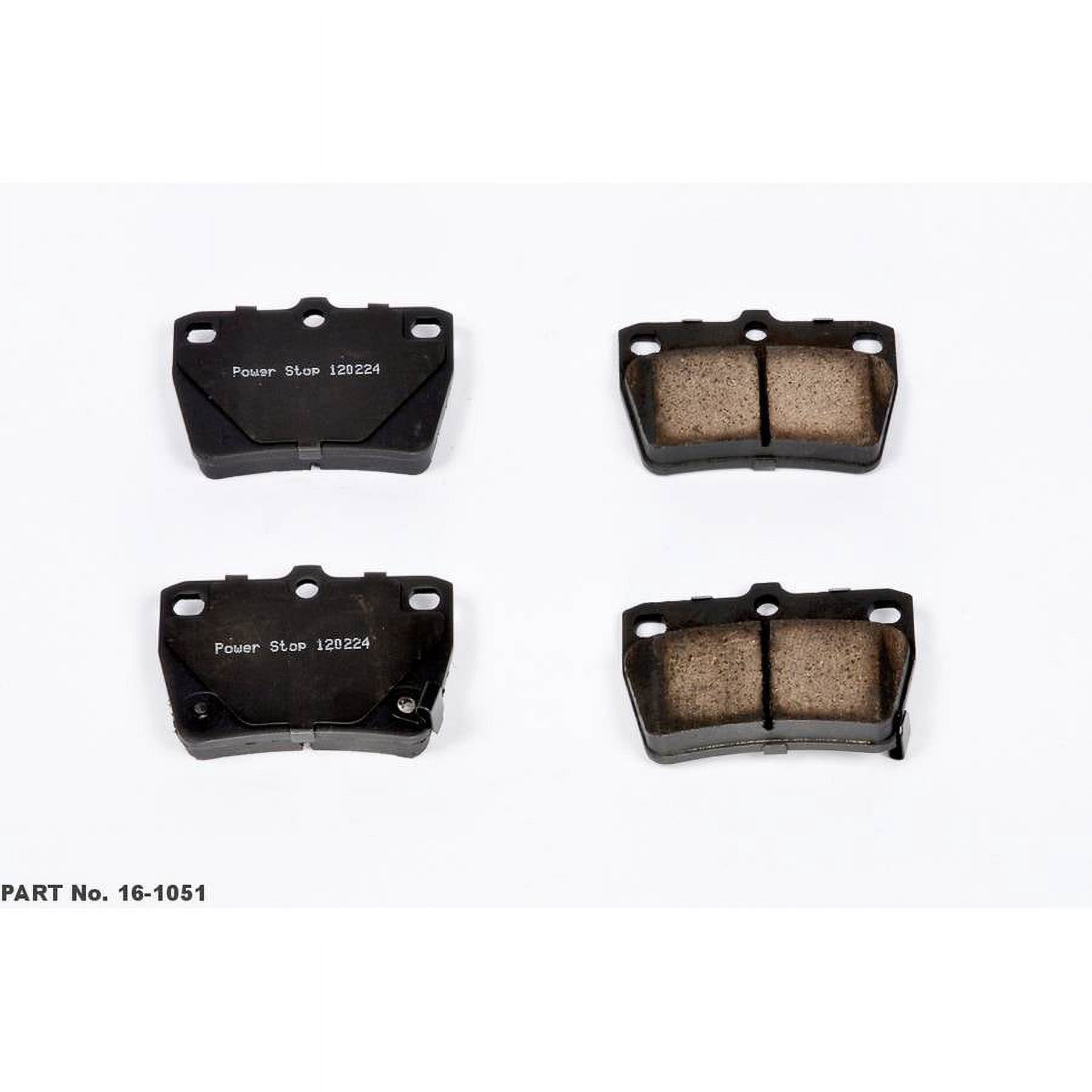 Power Stop Rear Z16 Evolution Ceramic Brake Pads 16-1051 Fits 2005 Toyota RAV4