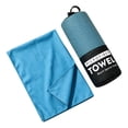 thumbnail image 2 of Travel Towel, Soft Quick Dry Towel, Super Absorbent Compact Travel & Sports & Beach Towels for Camping, Backpack, Gym, Swimming, Yoga, Hiking Light Blue, 2 of 6