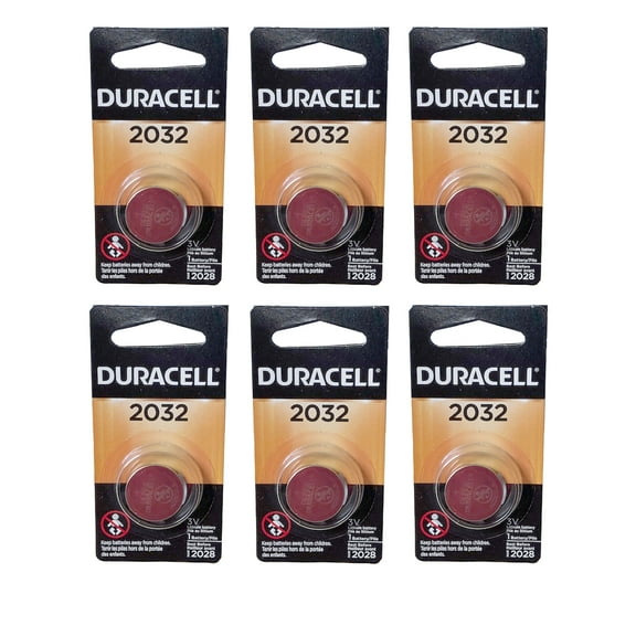 6X Duracell DL2032 3V Lithium Coin Battery SB-T15 EA2032C LF1/2V ECR2032 L2032