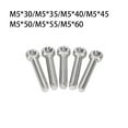 thumbnail image 4 of pitrice 5 Pcs Boulons d'Illets de Voiture Vis Universelles en Acier Inoxydable Remplacement Modification Réparation Accessoires de Pièce de Rechange M5x30 M5x55, 4 of 6