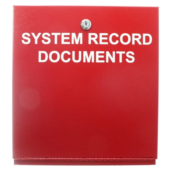 SSU00689 SRD System Record Documents, Locking, Red