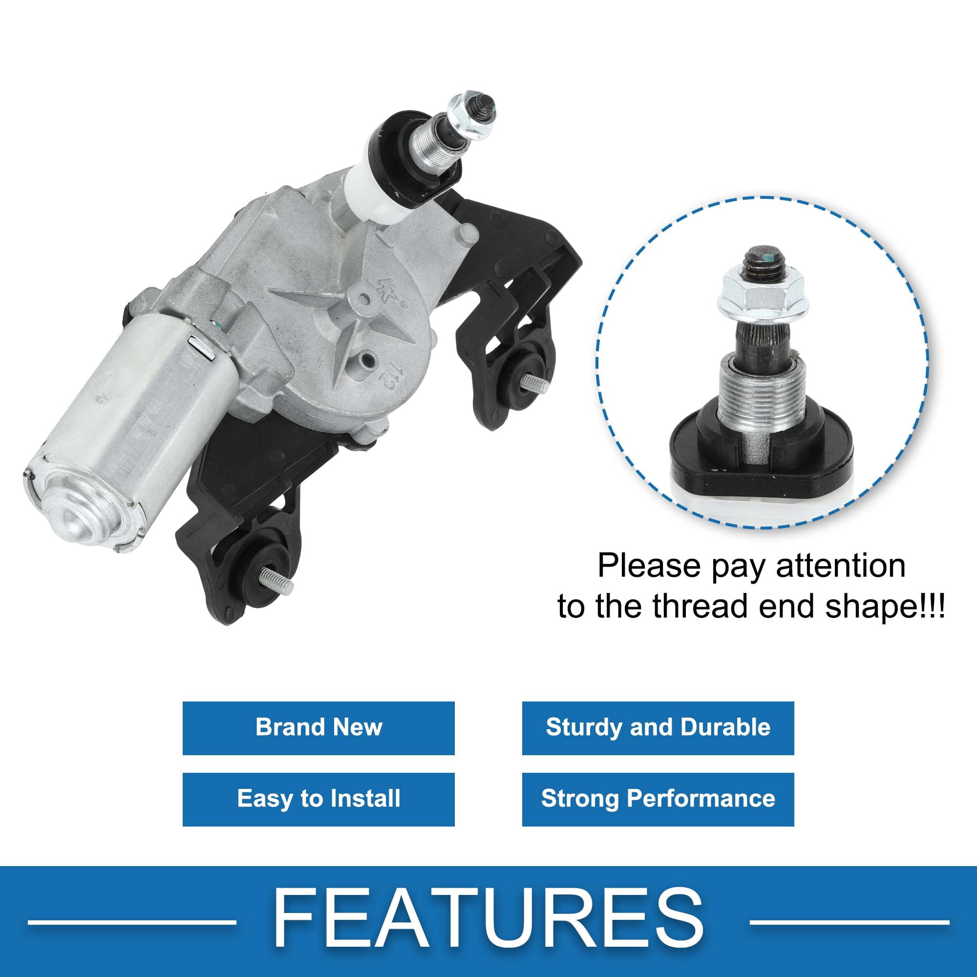 Unique Bargains Rear Wiper Motor No.987003J000 Replacement for Hyundai Veracruz 2007-2012