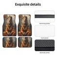 thumbnail image 5 of Sikiie Jungle Meditating Lion Car Foot Mat Set of 4 Pieces Basics Universal Fit Rubber Carpet Floor Mats For Car SUV Van & Truck, 26.8"L x 17.3"W (Front), 13"L x 17.3"W(Rear), 5 of 6