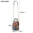 thumbnail image 2 of FORMRS Crossbody Bag for Women Quilted Travel Shoulder Cell Phone Purse with Chain Strap Handbag, Orange Vibrant Flowers, 2 of 7
