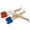 Combo 1 of each color, variant on Norpro Mini Spatula Set, 2-Piece, 8" x 1.25" x 1.5", Blue
