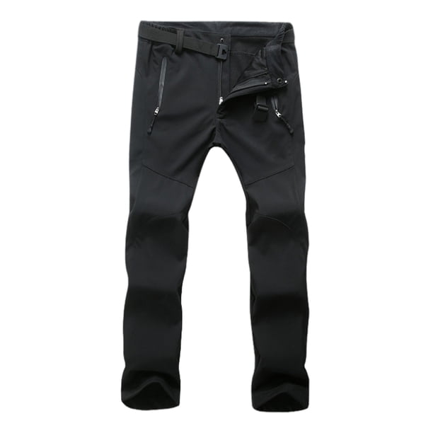 Pantalones De Esquí Para Mujer Softshell Grueso Para Viajes Senderismo Negro Sunnimix pantalones de mujer