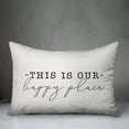 thumbnail image 2 of Creative Products This Is Our Happy Place White and Black 14x20 Indoor / Outdoor Pillow, 2 of 8