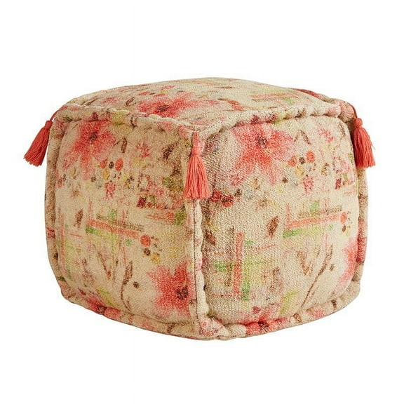 47th & Main CMR143 Floral Pouf