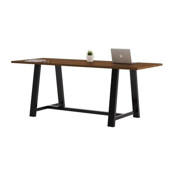 Pemberly Row 3 x 8 FT Conference Table in Walnut - Standard Height
