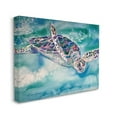 thumbnail image 2 of Stupell Industries Sea Turtle Swimming Ocean Water Reptile Watercolor , 30 x 24, Design by MB Cunningham, 2 of 5
