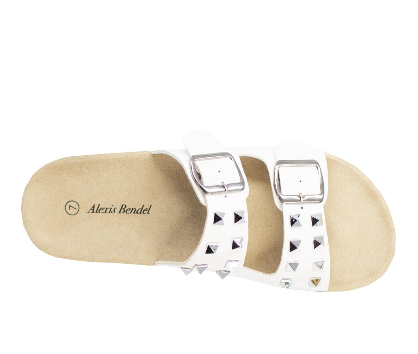 Alexis Bendel Women's Adult Comfort Studded Footbed Sandal