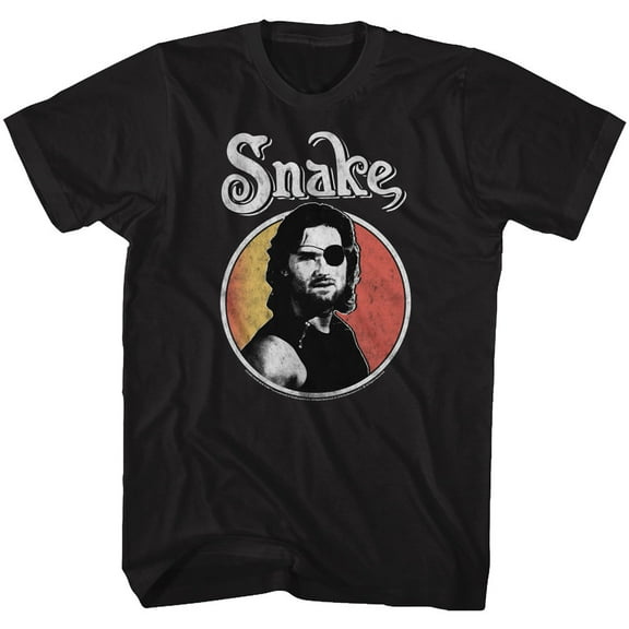 Escape From New York Circle Snake Black Adult T-Shirt
