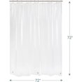 thumbnail image 4 of Clear Shower Curtain Liner, 72x72 Plastic Shower Liner, 4 of 9