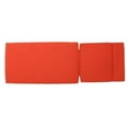 thumbnail image 6 of Noble House Salem Outdoor Modern Fabric Chaise Lounge Cushion in Orange, 6 of 10