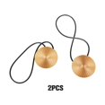 thumbnail image 3 of 2 Pieces Metal Curtain Tieback Fix Replacement Simple Polyester Replacement Solid Color Household Bedroom Sunshade Drape Fastener Buckle Gold, 3 of 8