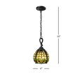 thumbnail image 3 of Dale Tiffany 1 Polished Bowl Pendant Lights withShades Crystal Glass, 3 of 3