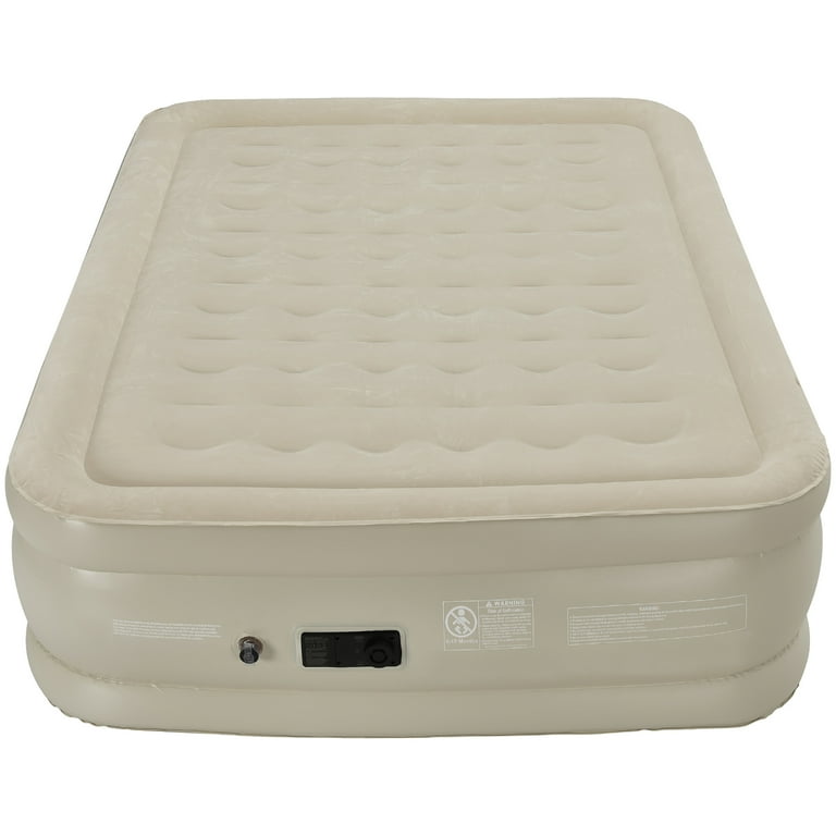 Portable Inflation Air Bed Mattress with Built-in Pump - Costway