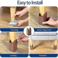 thumbnail image 3 of Adjustable Bed And Furniture Risers With Screw Clamp, 4pcs 10cm Adjustable Bed Risers, Sofa Tables Chair Risers, 3 of 4