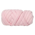 thumbnail image 2 of GUOOL 25 Meters Chunky Wool Yarn Soft Bulky Arm Knitting Wool Roving Pink, 2 of 9
