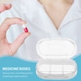 thumbnail image 4 of unbranded Caja Organizador Transparente Para Medicina Con Sello Hermético Y Compartimentos Múltiples, 4 of 8