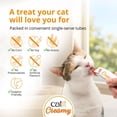 thumbnail image 4 of Catit Creamy Salmon Flavour Lickable Cat Treat, 50 ct, Pack 2, 4 of 4