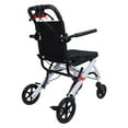thumbnail image 5 of Anvazise Portable Folding Wheelchair,Lightweight Transport Wheelchair Travel Wheelchairs for Adults and Seniors Support 180lbs,Narrow Doorways Wheel Chair,Aluminum Wheelchair for Elderly,Black, 5 of 12