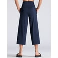 thumbnail image 4 of Dragon Fit Womens' Yoga Pants with Pockets and Tummy Control High Waist in Flare Crop, 4 of 6