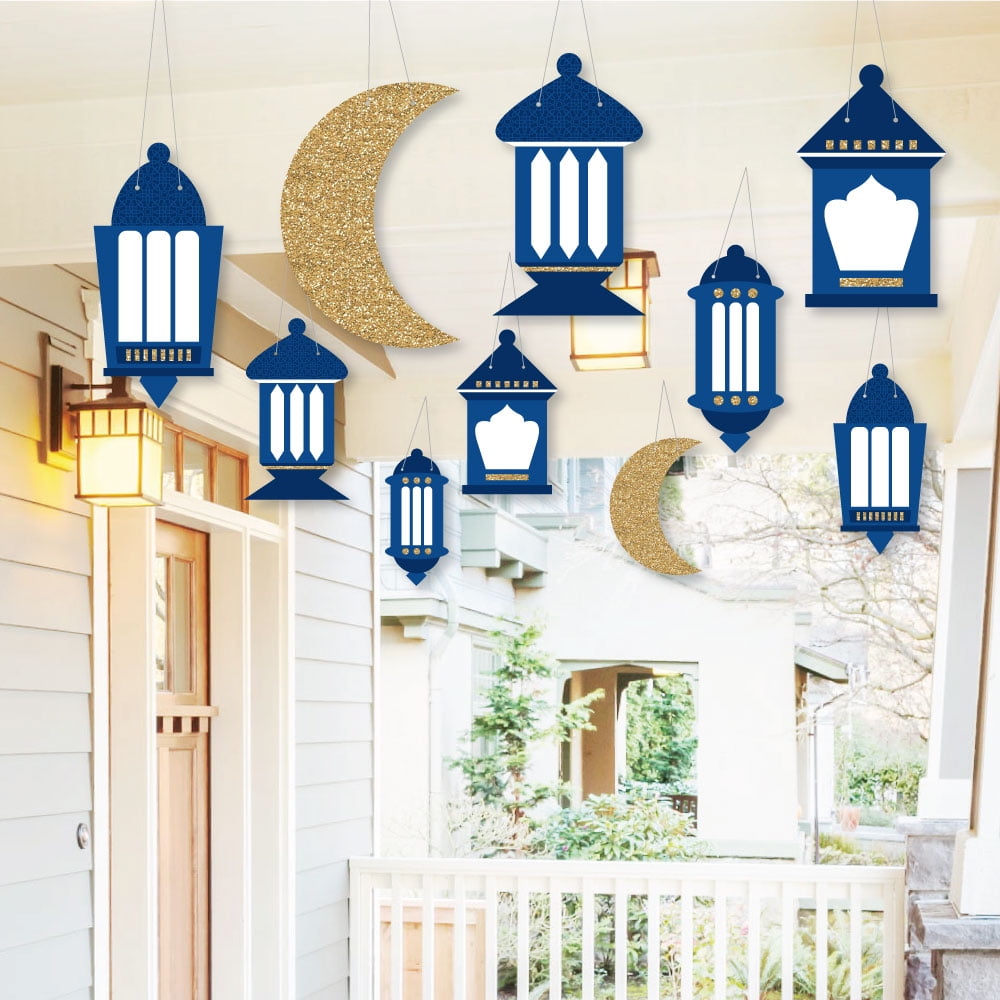 Hanging Ramadan Outdoor Hanging Decor Eid Mubarak Hanging Porch