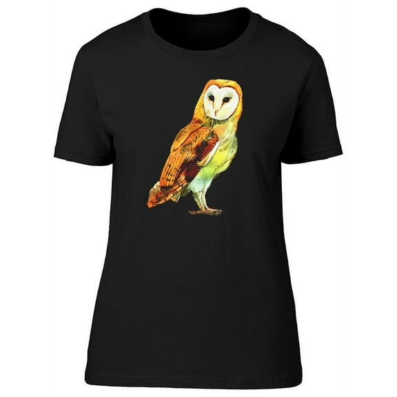 Watercolor Owl, Cool Tee Women's -Image by Shutterstock