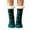 Green, variant on LYMAYTER Slip Grip Socks for Women Classic Buffalo Plaid Mid-Calf Socks Winter Non-Skid Warm Slipper Socks
