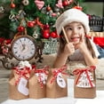 thumbnail image 3 of 12 bolsas de regalo de Navidad, bolsas de regalo de papel Kraft con etiquetas y cintas de Navidad, bolsas de papel para dulces de Navidad para regalos de fiesta de Navidad, bolsas de regalo de vacaciones de 5 x 3 x 7 pulgadas Zhivalor HMFJ106, 3 of 8