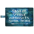 thumbnail image 4 of PKQWTM Your Vibe Attracts Your Tribe Modern Calligraphy Book Cover Book Protector Book Sleeve Book Pouch Book Bag 6x9 inch, 4 of 4