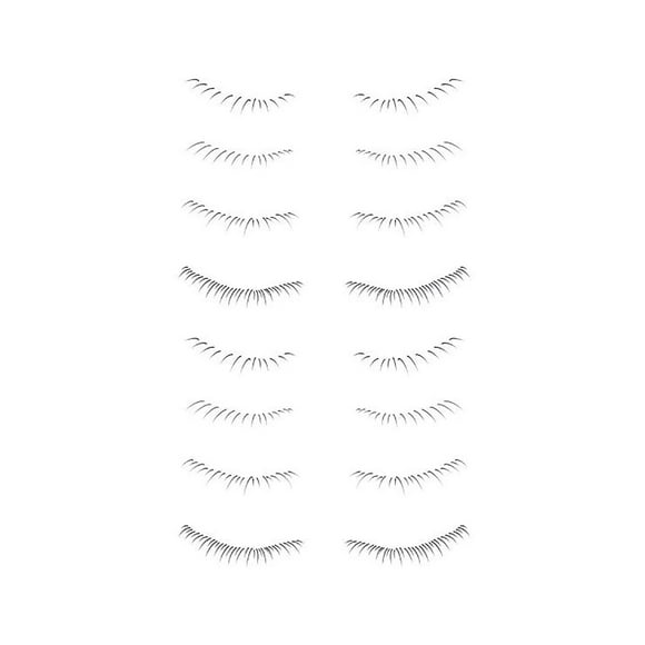 EGNMCR Fake Tattoos, Tattoo Stickers Natural Sweat -proof Transfer Tattooss Stickers Lower Eyelashes Tattooss Stickers Very Suitable For Rush, Or Make Up Novices tattoos Stickers