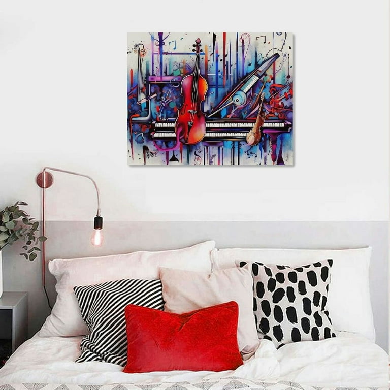 Abstract Music Art Canvas Print - 