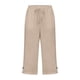 thumbnail image 5 of Pantalones de Lino Mujeres Outfits de Vacaciones Casual Elástico de la Cintura Cordón Suelto Recto Tubo Capris para la Playa de Verano, 5 of 5