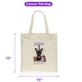 thumbnail image 5 of Happy Birthday Cute Puppy French Bulldog with Cake Gifts Party Hat Canvas Tote Bag Dog Lover Gifts Reusable Shopping Grocery Bag - 00029, 5 of 5