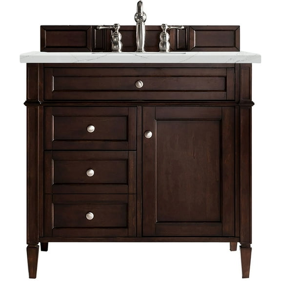 James Martin Vanities 650-V36-3Enc Brittany 36" Single Basin Poplar Wood Vanity Set - Wood