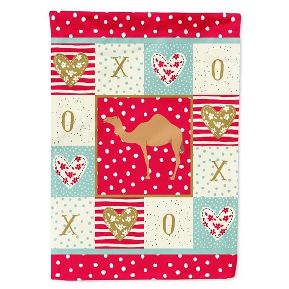 Carolines Treasures CK5244GF 11 x 0.01 x 15 in. Arabian Camel Dromedary Love Flag Garden Size