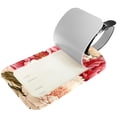 thumbnail image 2 of Square 2Pack PU Leather Peony Cruise Luggage Tag with Privacy Cover and Name ID Tag for Travel Handbags Backpacks Luggage Tags, 2 of 6