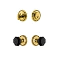 thumbnail image 3 of Grandeur Soleil Rosette Single Cylinder Knob Combo Pack with Lyon Knob and matching Deadbolt, 3 of 6
