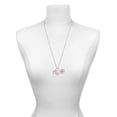 thumbnail image 3 of Delight Jewelry Silvertone Medium Open Paw - Purple Heart Nurse Strong Zoe Necklace, 3 of 4