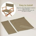 thumbnail image 6 of Replacement Seat Covers Canvas for Director's Chair, Director Chair Canvas Replacement Cover Kit, Khaki Chair Cover Oxford Cloth Replacement Cover for Home Director Chair, 6 of 8